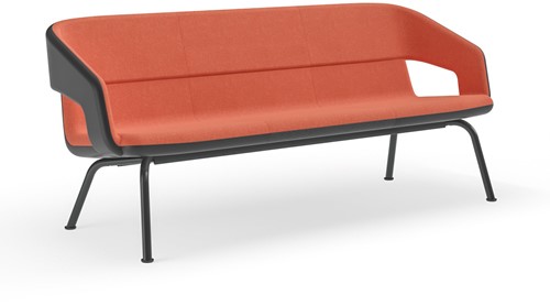 Bank TWIST&SIT 3-zits lage rug stalen poten