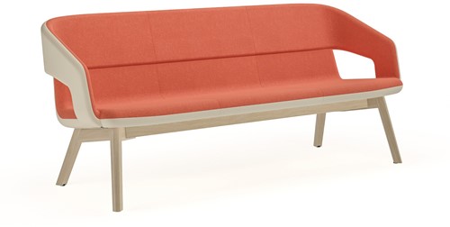 Bank TWIST&SIT 3-zits lage rug houten poten