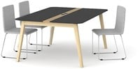Vergadertafel Nova Wood HPL houten frame-1