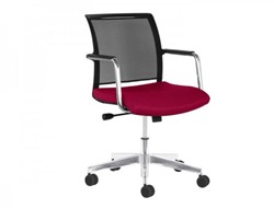 Stoel Diva kruispoot met verchroomd frame