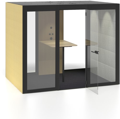 Silent Room L gestoffeerd glas
