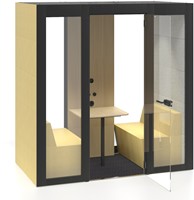 Silent Room M gestoffeerd glas