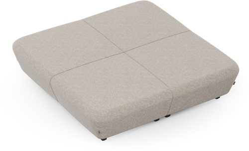 Modulaire loungebank Soft Rock XL pouf - 160x160cm