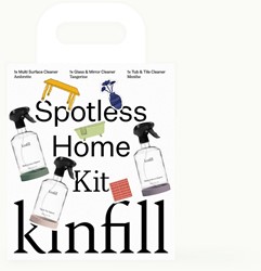 Kinfill Spotless Home Bundle - Set van 3 Navulbare Glazen Flessen | Milieuvriendelijke Schoonmaakoplossingen