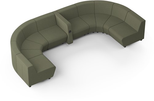 Modulaire loungebank Soft Rock configuratie 4