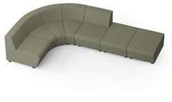 Modulaire loungebank Soft Rock configuratie 5