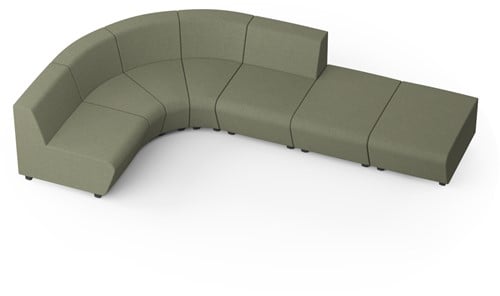 Modulaire loungebank Soft Rock configuratie 5