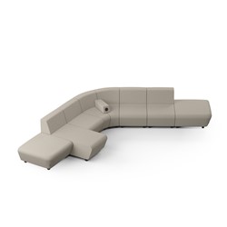 Modulaire loungebank Soft Rock configuratie 7