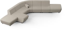 Modulaire loungebank Soft Rock configuratie 7