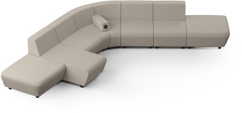 Modulaire loungebank Soft Rock configuratie 7