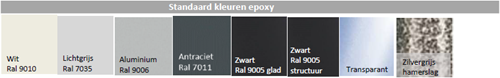 Standaard kleuren epoxy