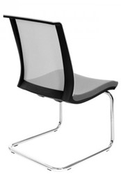 Vergaderstoel Eva Slede-poot Zwart