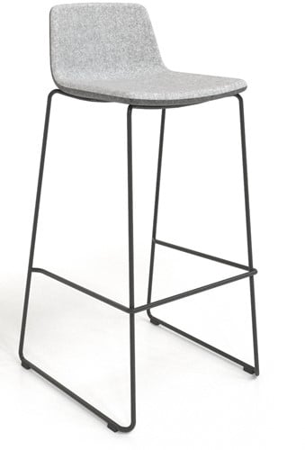 Hoge stoel TWIST&SIT draadframe zwart