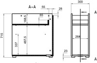 Technische tekening aanbouw kast AIR