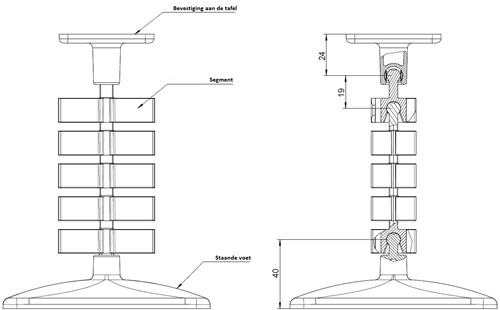 Kabelslang Slim Rechthoekig 126 CM-3