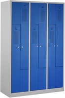 Z-Garderobekast 3 kolommen 118,5 cm breed