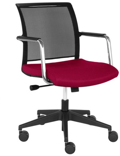 Stoel Diva kruispoot met zwart frame