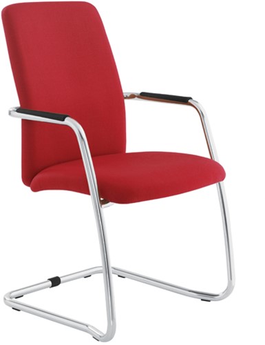 Stoel Gama sledeframe met hoge rug-2