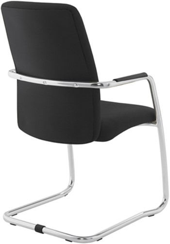 vergaderstoel_gama_gestoffeerd_zwart_sledeframe_achterkant