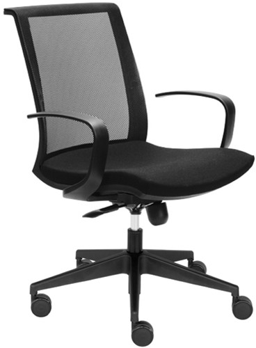 Vergaderstoel Eva Zwart Frame-2