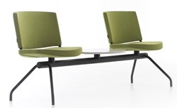 Wachtkamerbank Atelier DeBerenn Kurvi 2-zits met tafelblad