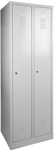 Premium Garderobekast 2 Deuren - Grijs - Cilinderslot - 180 x 60 x 50 cm