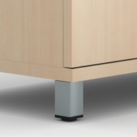 Metalen Poten kast Uni Slide- Uni Plus- Choice kast 80 cm breed (4 poten) - Donker grijs