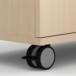Wielen kast Uni Slide -Choice  kast 80 cm breed (4 wielen)