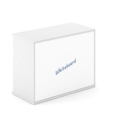 Whiteboard Achterwand Kast Uni Plus Met Openslaande Deuren