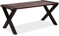 Old Dutch Tafel met Barnwood-Tafelblad X-Frame