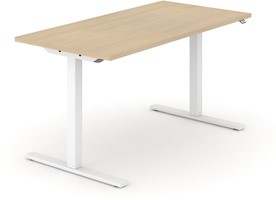 Elektrische Verstelbaar Zit Sta Bureau Frame One T Beuken 160 X 70 Cm Wit W Platte Poot One Stop Office Shop Nl