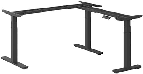 Elektrisch zit sta hoekbureau frame Pro Plus