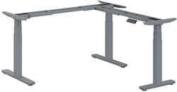 Elektrisch Verstelbaar Zit Sta Hoekbureau Frame Pro - Alu - 3 Motoren