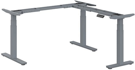 Elektrisch Verstelbaar Zit Sta Hoekbureau Frame Pro - Alu - 3 Motoren