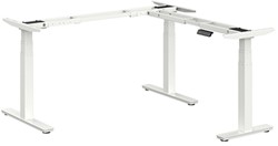 Elektrisch Verstelbaar Zit Sta Hoekbureau Frame Pro - Wit - SHOWROOM MODEL - 3 Motoren